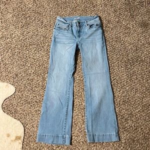 Light wash Wrangler trousers